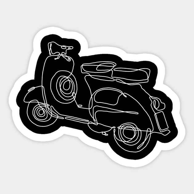 Scooter Line Sticker by prawidana